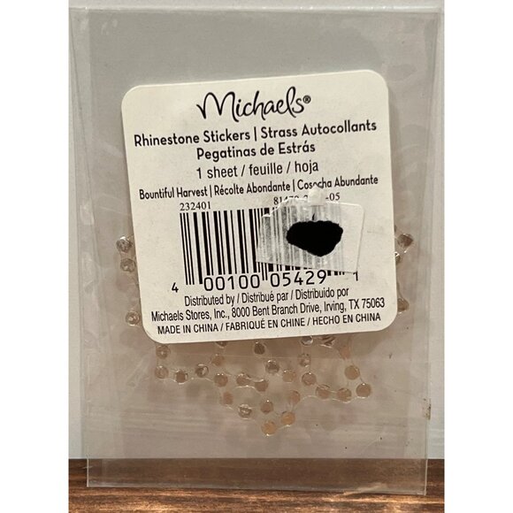 Michaels Rhinestone Stickers Bountiful Harvest 1 Adhesive Gems 232401 - Picture 2 of 3